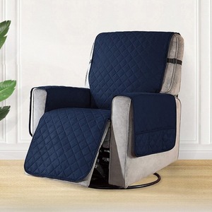 LDL926# ポケット付 キルティング ソファ カバー リクライニング 椅子 ペット アームチェア インテリア 保護 防汚