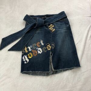 90s レア 古着 ROCAWEAR ロカウェア スパンコール デニム スカート