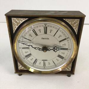 5 Hermle ヘルムレ 置時計 ドイツ製 アンティーク ヴィンテージ 昭和レトロ 当時物 コレクション 時計 置き時計 オブジェ インテリア