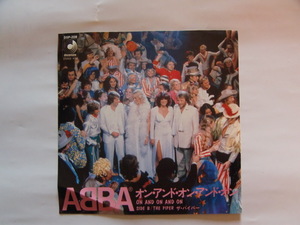 レコード シングル ABBA アバ オン・アンド・オン・アンド・オン DSP-208 B面 ザ・バイバ―