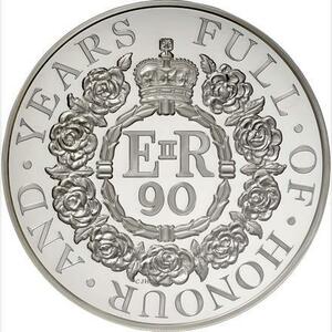 【 1kg 銀貨 】英国 2016年発行　女王エリザベス2世生誕90周年 500ポンド銀貨 NGC鑑定済 PF69 ULTRA CAMEO プルーフ