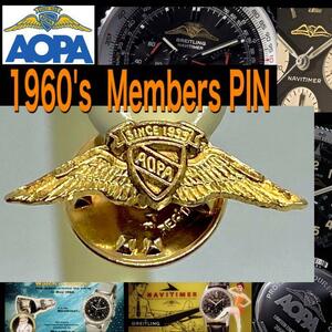 1960*s* AOPA * member *laperu badge * Vintage, adjustment number ⑧* sticker attaching 