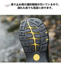 新品 メンズ スポーツサンダル アウトドア さんだる アウトドア 登山サンダル 本革製 おしゃれ 水陸両用 S7239 黒 25cm/40_画像7