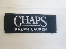 *　ラルフローレン　CHAPS　ドレスシャツ　メンズ=40-84 (L位） コットンシャツ　長袖　チャップス　RALPH LAUREN　ニューハミルトン_画像5