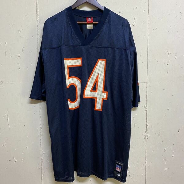 NFL Reebok リーボック アメフト アメリカン フットボールシャツ ゲームシャツ XL URLACHER 54 古着