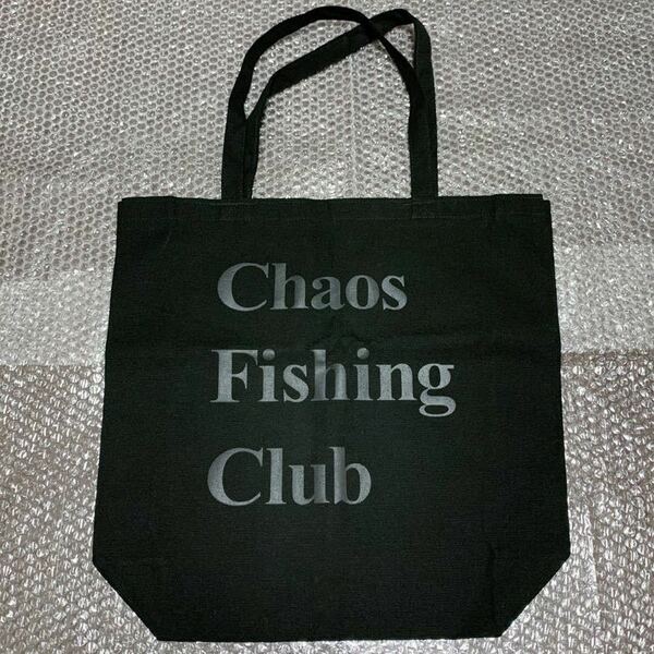 chaos fishing club トートバッグ ブラック 黒 バッグ トート カオスフィッシングクラブ