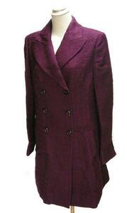 ESCADA Escada одежда женский длинное пальто лиловый размер :38 60311