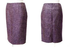 JC de CASTELBAJAC Castelbajac apparel lady's tight skirt Brown size :44 6656/7612