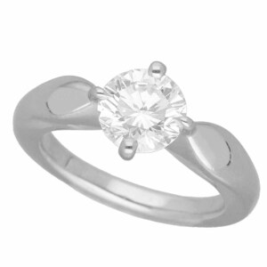 BVLGARI ブルガリ ダイヤモンド(1.15ct G-VS2-VG) デディカータ・ア・ヴェネチア リング サイズ約6号 #46 Pt950 プラチナ トルチェッロ