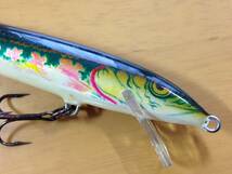 ★RAPALA★　F-13　MN　ラパラ　フローティング　13cm　ミノーヴァイロン　フック等に錆、フックの返し潰れあり　#22-52_画像1