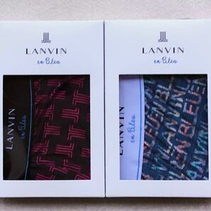LANVI en Bleu ボクサーパンツ Ｍサイズ 前開き 2枚セット 日本製
