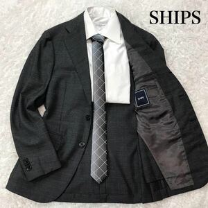 シップス SHIPS テーラードジャケット カノニコ 灰 42