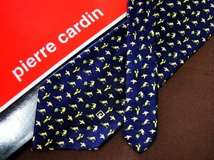 ♪24070C♪良品【鳥 サボテン 柄】 ピエールカルダン【pierre cardin】ネクタイ