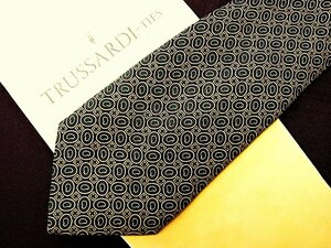 ♪24074C♪良品【ペイズリー 柄】 トラサルディ【TRUSSARDI】ネクタイ