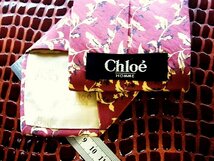 ♪今週の特売980円～♪0744♪良品【Chloe】クロエ【草花 植物 柄】ネクタイ♪_画像2