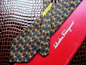 ♪今週の特売980円～♪0679♪良品 【Salvatore Ferragamo】フェラガモ【応援 旗 柄】ネクタイ♪