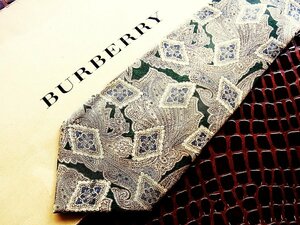 ♪今週の特売980円～♪0626♪良品【BURBERRY】バーバリー【ペイズリー 柄】ネクタイ♪