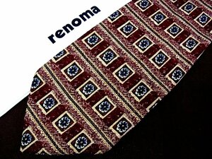 !7873C! хорошая вещь [ цветок 4 угол рисунок ] Renoma [renoma] галстук 