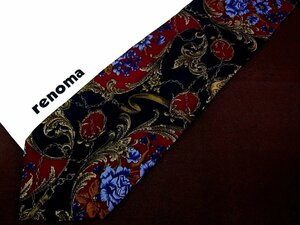 !7879C! superior article [peiz Lee flower plant pattern ] Renoma [renoma] necktie 