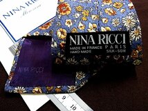 ♪21513D♪状態並品【花 植物 花畑 柄】ニナリッチ【NINA RICCI】ネクタイ_画像2