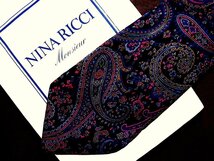 ♪21528D♪状態並品【ペイズリー 装飾 柄】ニナリッチ【NINA RICCI】ネクタイ_画像1