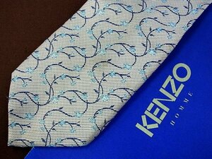 ♪4861D♪状態並品【花 植物 小花 柄】ケンゾー【KENZO】ネクタイ