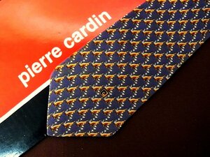 ♪3960D♪状態並品【兎 ウサギ 小花 ロゴ 柄】ピエールカルダン【pierre cardin】ネクタイ