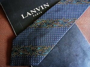 ♪8847C♪良品【ペイズリー 植物 柄】ランバン【LANVIN】ネクタイ