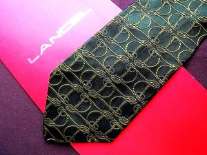 ♪20292C♪良品【刺繍 ロープ ストラップ 柄】ランセル【LANCEL】ネクタイ