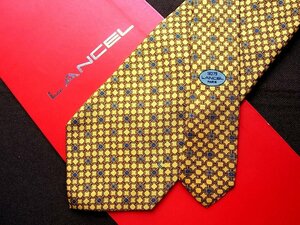 ♪20274C♪良品【花 リング 柄】ランセル【LANCEL】ネクタイ