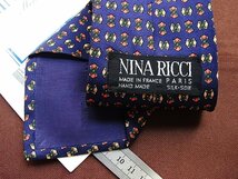 ♪20046C♪良品【花 手裏剣 十字 柄】ニナリッチ【NINA RICCI】ネクタイ_画像2