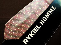 ♪22283D♪状態並品【花 植物 小花 柄】ソニアリキエル【RYKIEL HOMME】ネクタイ_画像1