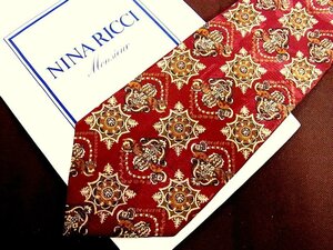 !22983C! superior article [ flower plant equipment ornament pattern ] Nina Ricci [NINA RICCI] necktie 