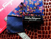 ♪今週の特売980円～♪0124♪状態並品【Ferragamo】フェラガモ【動物 馬 うま 柄】ネクタイ♪_画像2