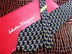 ♪今週の特売980円～♪0186♪状態並品【Ferragamo】フェラガモ【犬 いぬ 柄】ネクタイ♪