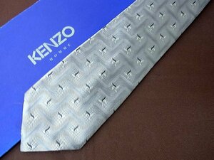 ♪5401D♪状態並品【花 植物 葉っぱ 柄】ケンゾー【KENZO】ネクタイ