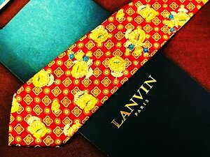 ♪4780D♪状態並品【花 植物 小花 柄】ランバン【LANVIN】ネクタイ