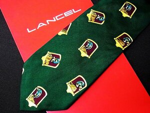 ♪8359C♪良品【鴨 かも 鳥 柄】ランセル【LANCEL】ネクタイ