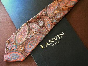 ♪6859C♪良品【ペイズリー 柄】 ランバン【LANVIN】ネクタイ