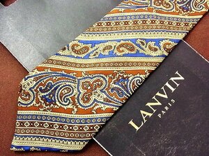 ♪24772D♪状態並品【ペイズリー 柄】ランバン【LANVIN】ネクタイ