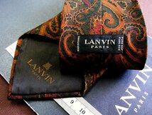 ♪24921D♪状態並品【ペイズリー 柄】ランバン【LANVIN】ネクタイ_画像2