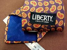 ♪25162D♪状態並品【ペイズリー 柄】リバティ【LIBERTY】ネクタイ_画像2