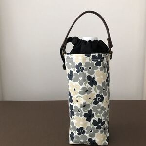 保冷 ペットボトルホルダー ペットボトルカバー 花柄 北欧 ハンドメイド エコバッグ