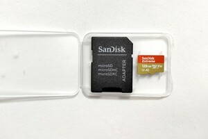 SanDisk extreme microSDXCカード 128GB サンディスク 　SDカード変換アダプター付き