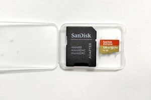 SanDisk extreme microSDXCカード 128GB サンディスク SDカード変換アダプター付き