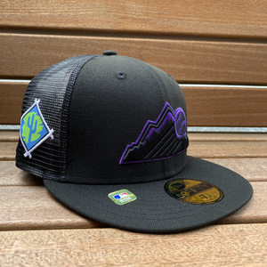 USA стандартный товар [7] ограничение NEWERA New Era 59FIFTY springs тренировка сетчатая кепка SPRING TRAINING Rocky zRockies чёрный фиолетовый 