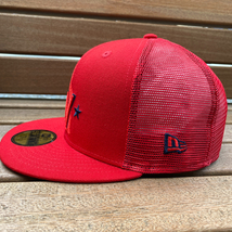 USA正規品 【7.3/8】 NEWERA ニューエラ 59FIFTY 限定 スプリングトレーニング メッシュキャップ MLB ナショナルズ Nationals 赤_画像4