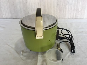 ●レトロ家電　ナショナル電気炊飯器　SR-3060 National 炊飯ジャー0.6L　中古品　昭和家電 [K1209W3]