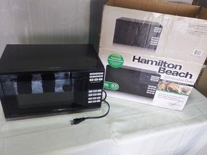 ■新品未使用訳あり ハミルトンビーチ　700W電子レンジ　P70B20AP-G5B hamilton beach　Microwave　2019年製　英文表示 おしゃれ家電