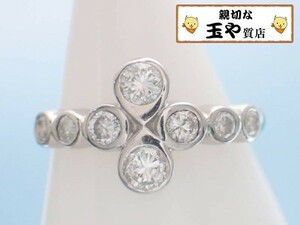 ダイヤ0.87ct クロス プラチナ リング 12.5号 新品同様